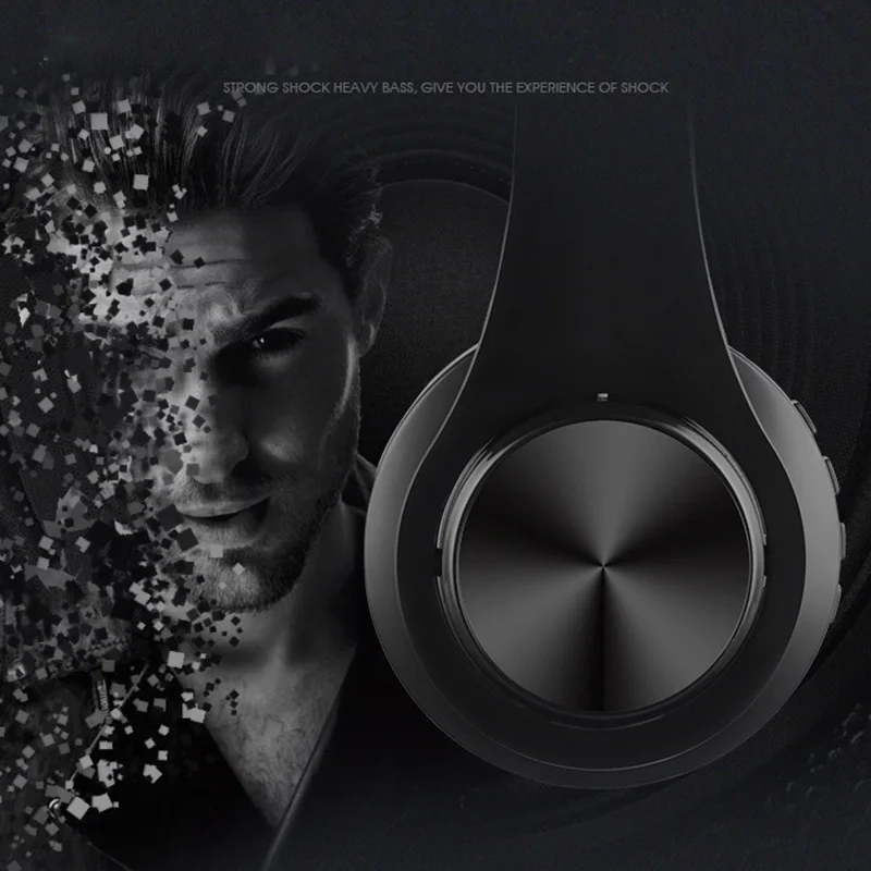 Hi-Fi стерео наушники Bluetooth Музыкальная гарнитура Fm и Поддержка Sd карты с mi c для мобильного телефона mi Ios Телефон Saemsamg планшет