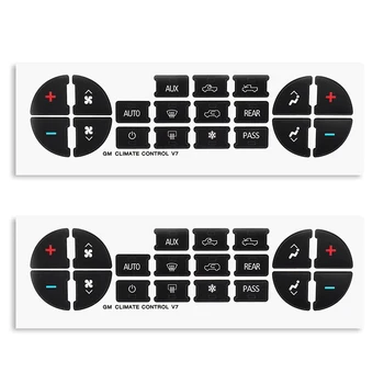 

AC Central Control Stickers AC Dash Button Decal Dash Replacement Black 2PCS