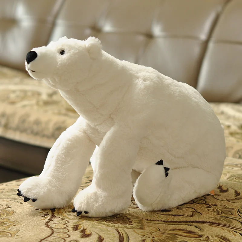Realistic Polar Express Plush Polar Bear Giant Stuffed Animal Life