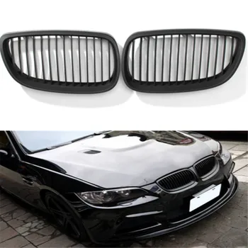 

2pcs Matte Black Front Bumper Kidney Grill Racing Grille For BMW 3 Series E92 E93 Coupe Cabriolet 2006 2007 2008 2009 2010