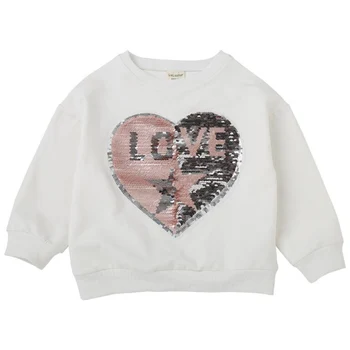 

Baby Boys Girls 2-7T Sequins Discoloration Love sweaters children reverse coat choose sizes