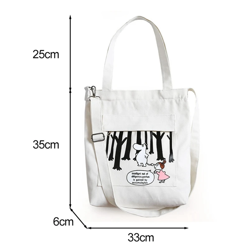 4 Color Moomin Zip Bag Storage Bag Travel Luggage Organizer Sorting Bag vacuum bags for clothes