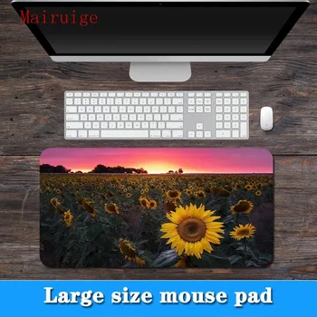 

Mairuige big promotion large size multi-size beautiful sunflower flower field pattern lock PC computer notebook mouse pad