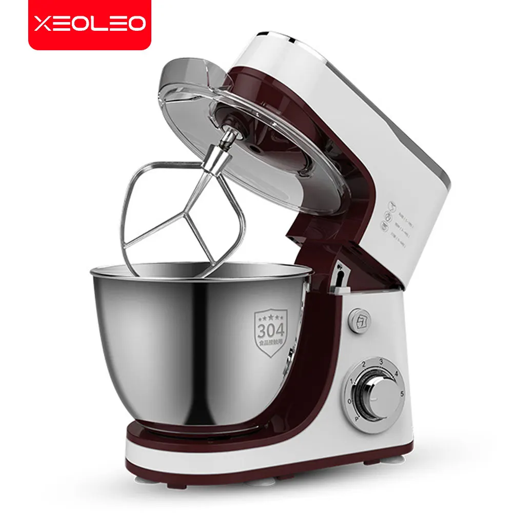 XEOLEO 5L Mixer, Vertical Mixer with Stainless Steel Bowl