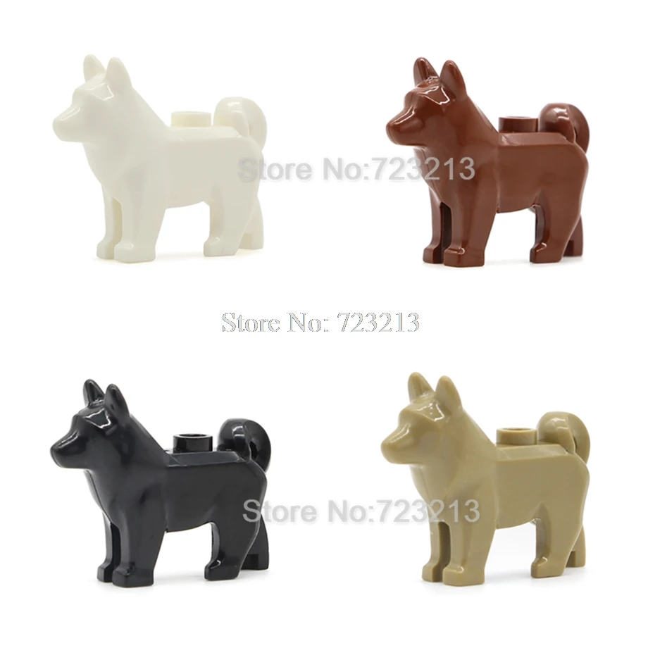 

5pcs/lot Moc Police Dog Accessories SWAT MOC Husky Animal Military Model Building Blocks Brick Kits Toys for Children Gifts