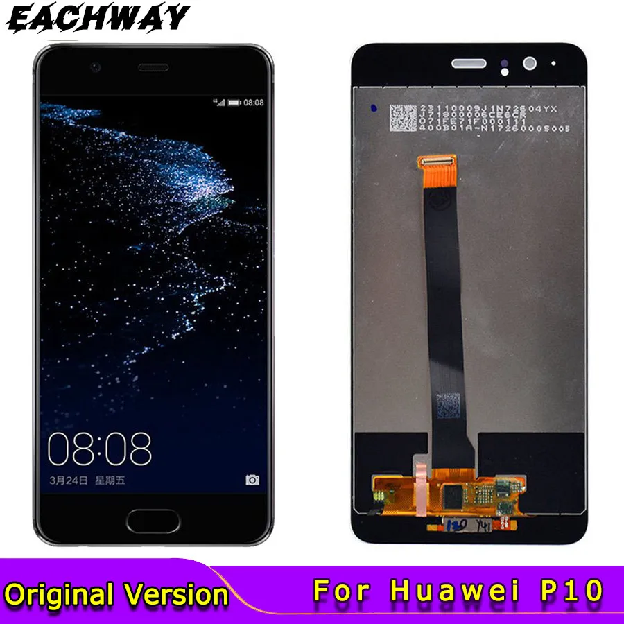 ЖК-дисплей для Huawei P10 сенсорный экран дигитайзер с рамкой запасная деталь Plus