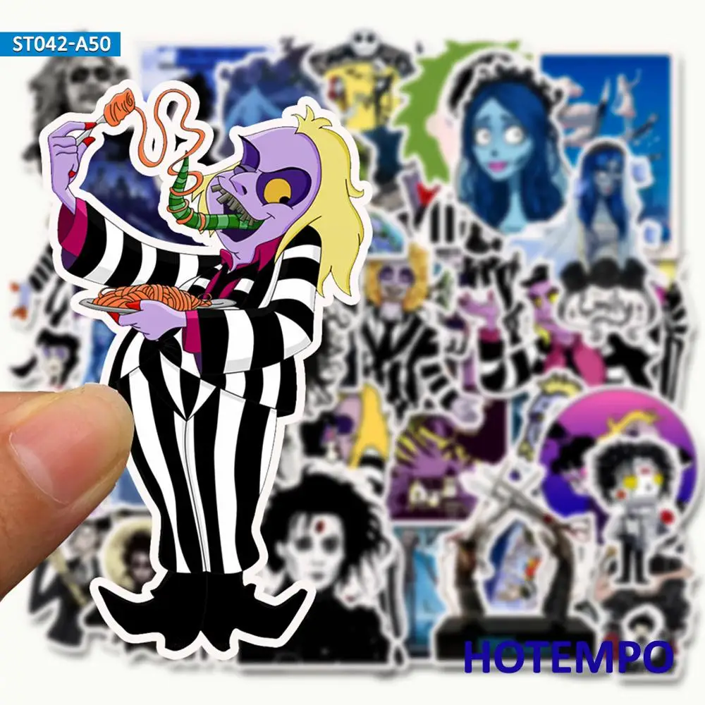 50 шт. Tim Burton классический фильм граффити Стикеры для DIY мобильный телефон ноутбук чемодан скейтборд наклейка s
