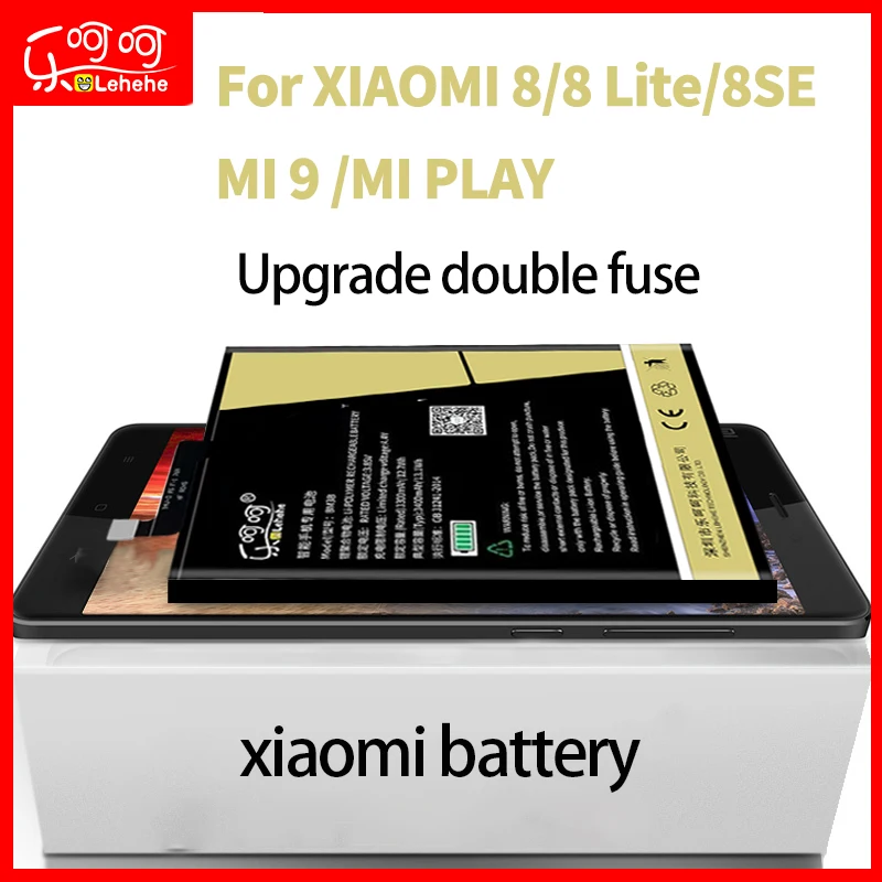 Подходит для xiao mi 8 mi 8SE mi 8 Lite mi 9 mi Play батарея BM3E BM3D BM3J BN39 BM3L lehehe оригинальная сменная батарея