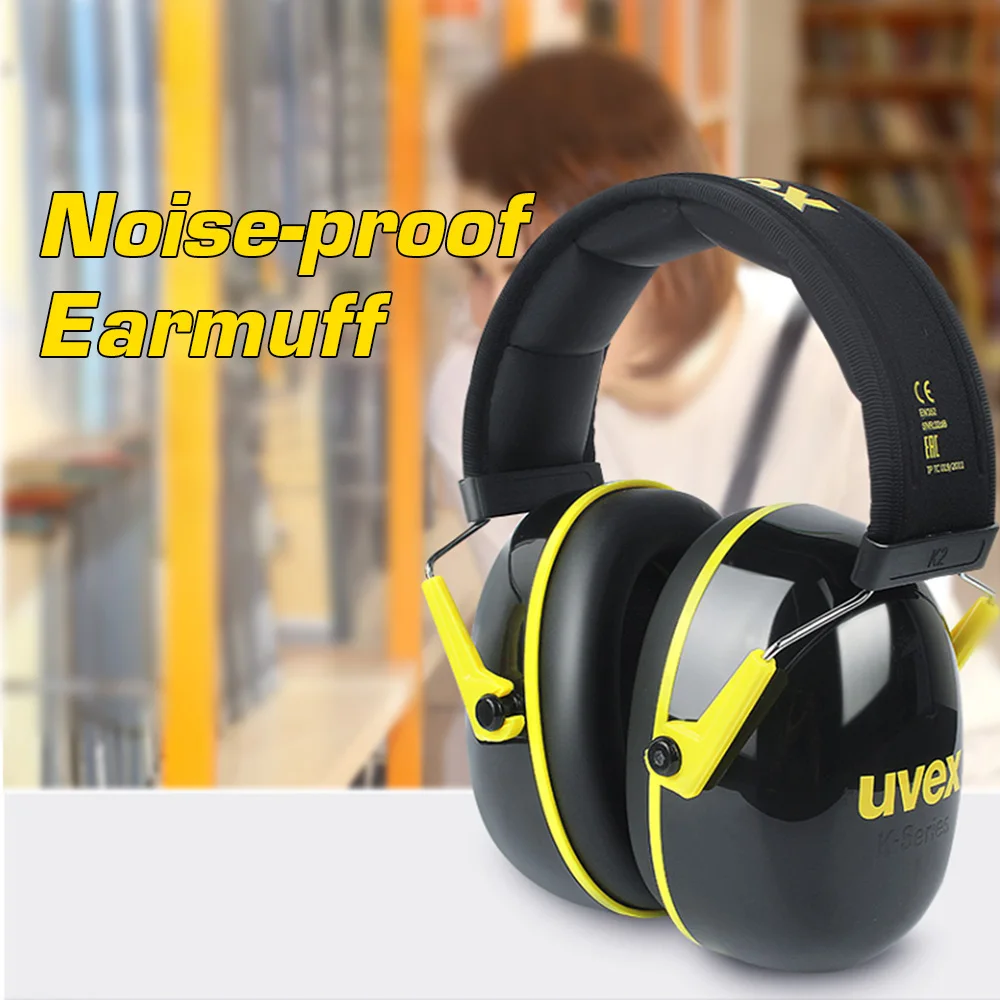 UVEX K2 Звукоизолированные наушники для сна шумоподавление защита ушей регулируемая повязка на голову для промышленного рабочего сна путешествия