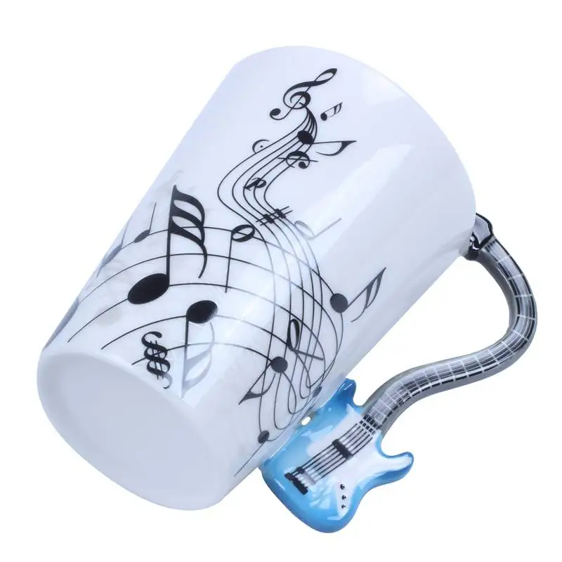 300 мл гитара чашка музыкальная нота керамическая акустическая Кофе Молоко чай Кружка подарок, электрогитара