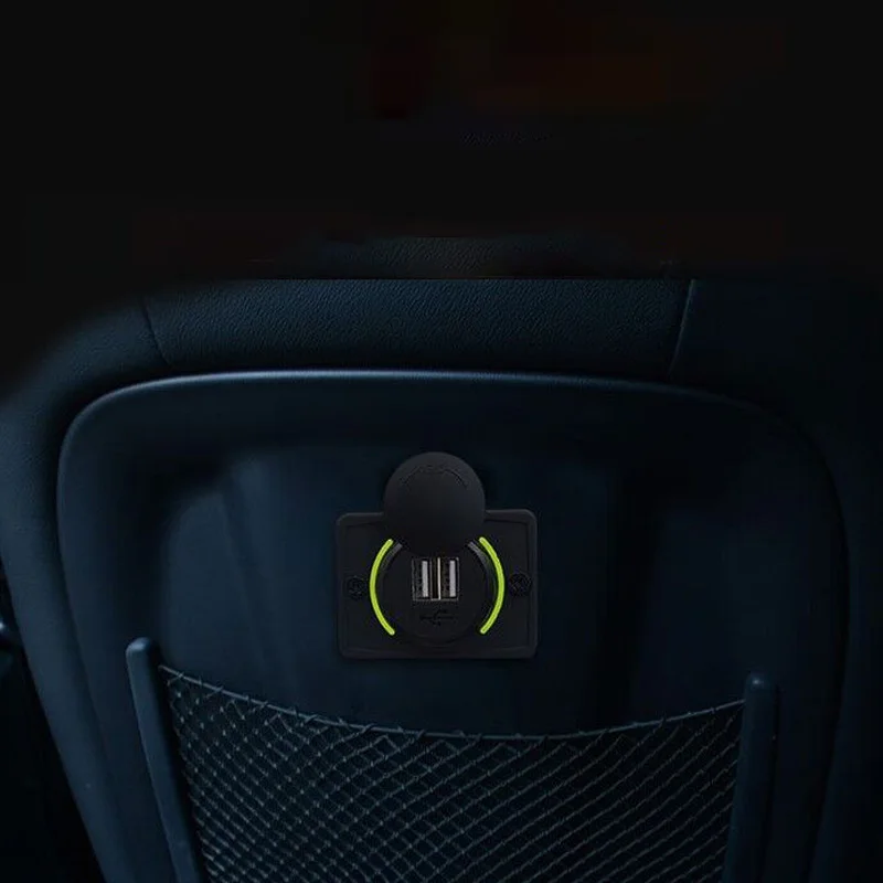 Зарядное устройство для автомобиля с двумя портами USB авто зарядное устройство для Зарядное устройство адаптер 5 V/3.1A для автомобилей, автобусов, лодка Camper фитинг