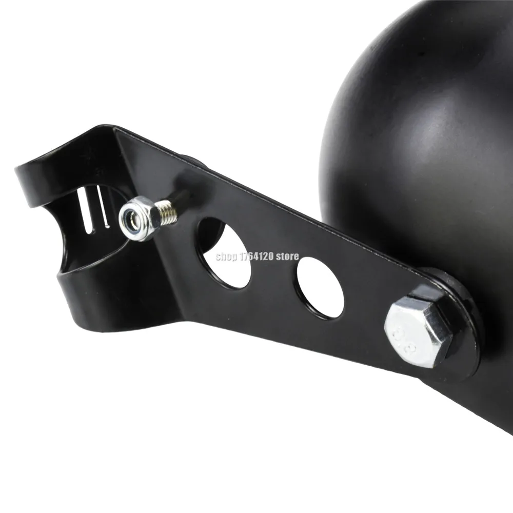 Yctze Staffa di montaggio a forcella 35-43mm Staffa di montaggio per faro per moto Kit morsetto per tubo forcella per Chopper Cafe Racer(nero) adatto per support phare universel moto
