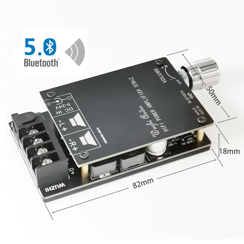 Bluetooth 5,0 Цифровой 50 Вт+ 50 Вт TPA3116 аудио усилитель мощности для динамиков 30 Вт~ 200 Вт HiFi стерео TPA3116D2 Aux усилитель платы