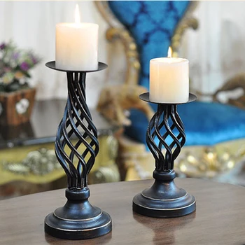 

San Valentin Decoracion Wedding Table Centerpieces Vintage Candle Holders Tealight Holder Candlesticks Deco Wedding Table CC50ZT