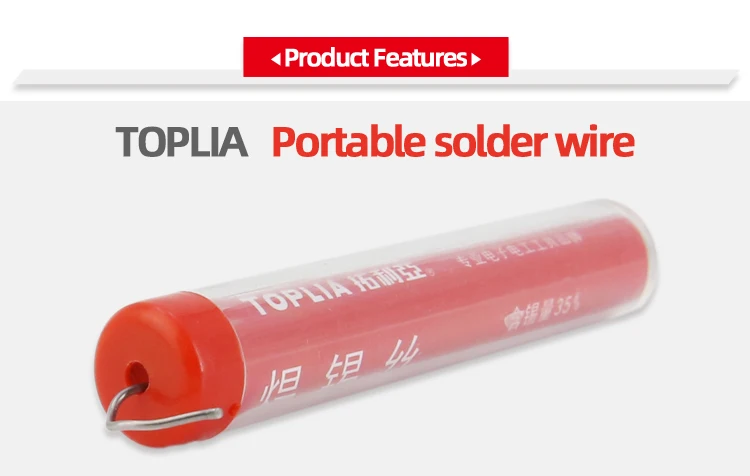 TOPLIA Electric Soldering Iron With Rosin Core Welding Wire Type Portable Highlight Tin Pen 1.0mm*14g auto dimming welding helmet