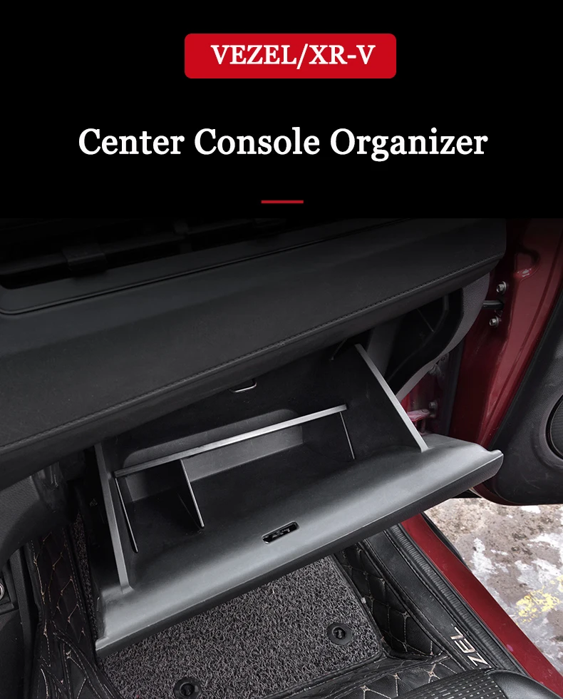 Center Console Organizer Glove Box Organizers Spatial Stratification Convenient Storage for Honda VEZEL/XR-V