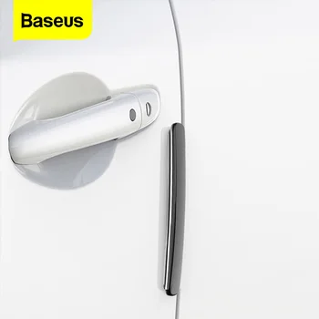 

Baseus 4Pcs Universal Car Door Scratch Protector Car Phone Holder Door Edge Guard Sticker Bumper Protection Strip Anti Collision