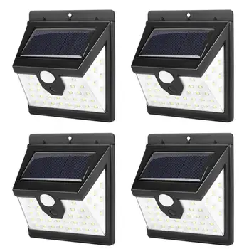 

1/2/4pcs 40 LED Solar Light Solar Wall Lamp Waterproof Body Induction Outdoor Lighting Emergency Lamp Garden Light