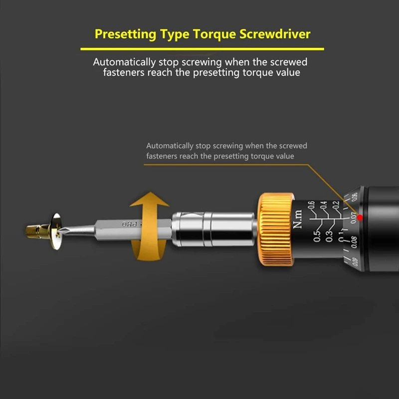 Горячая XD-Torque отвертка, RTD-0.6 0,1-нм тип предварительной настройки регулируемый Крутящий момент отвертка шестигранная отвертка