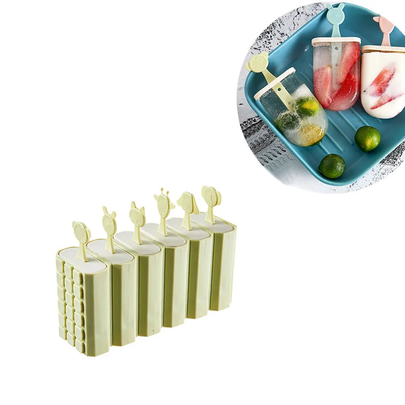 Летние многоразовые DIY Мороженое Форма для дома Штабелируемый форма для льда мультфильм Штабелируемый форма для изготовления мороженого A1