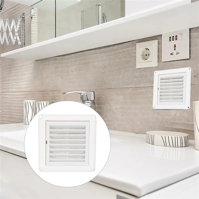Air Vent Ventilation Grill Cover Wall Ceiling Mounted Vent Built-in Fly  Screen Mesh For Bathroom Office Home (white 100mm/150mm) - Vents -  AliExpress