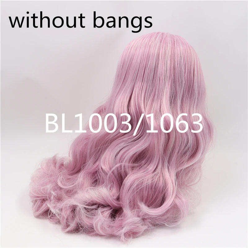 Blyth кукла ледяная кукла bjd парик rbl головы и купол микс волос для DIY пользовательские куклы - Цвет: wavy hair-f
