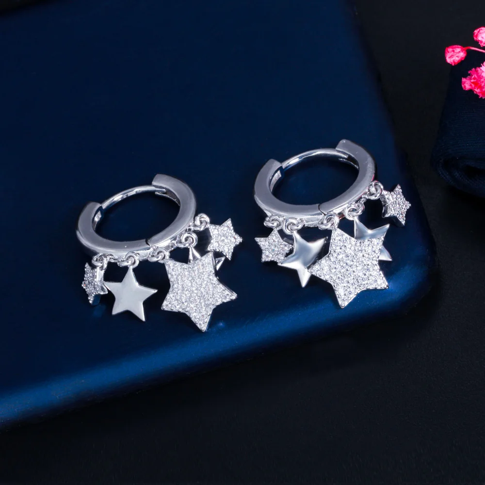 [ENGBROX] ソヒョンジン着用☆silver925☆dreamy cubic earrings Penthouse Cheon Seo-jin (Kim So-yeon) Inspired Earrings 027