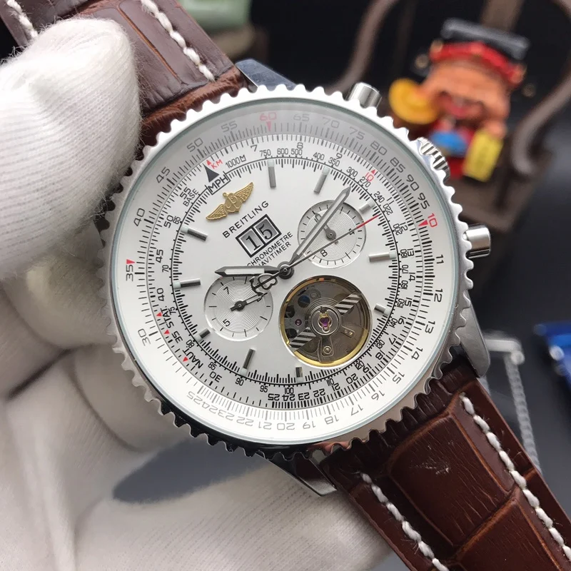 

NEW Breitling Luxury Brand Mechanical Wristwatch Mens Watches Quartz Watch with Stainless Steel Strap relojes hombre automatic