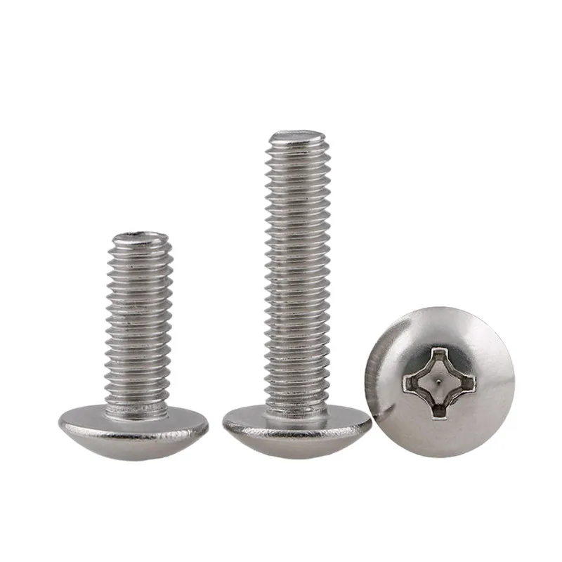 [M2 M2.5 M3 M4 M5 M6 ] 304 Stainless Steel Crosss Recessed Mushroom Screws Truss screw Phillips Bolts JISB1111T | Обустройство дома
