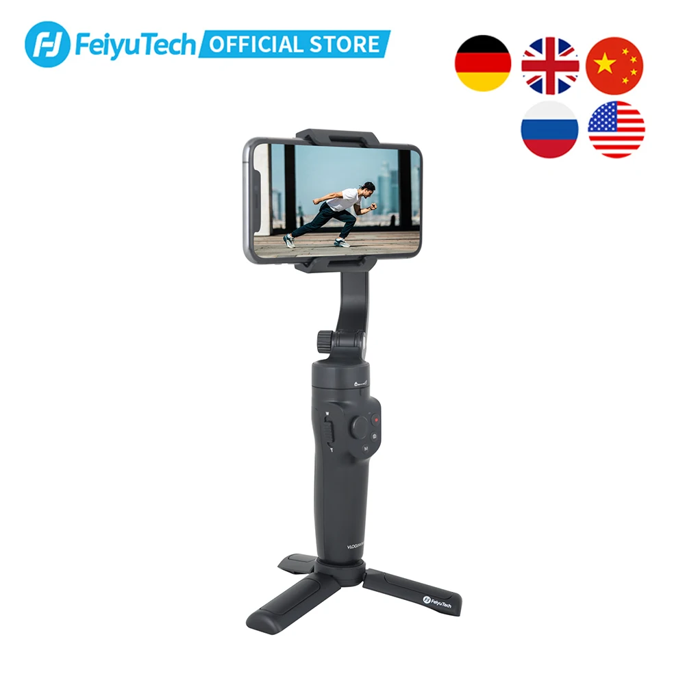 FeiyuTech Official Vlog Pocket 2 MINI Handheld Smartphone Gimbal Stabilizer selfie stick for iPhone 11 XS XR 8 7 HUAWEI P30 pro