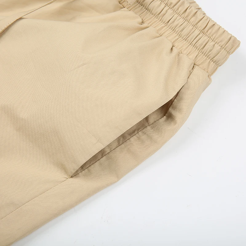 Женские брюки-карго Weekeep с карманами в стиле пэчворк, высокая талия, уличная одежда, длина по щиколотку, узкие брюки,, модные Pantalon, женские брюки