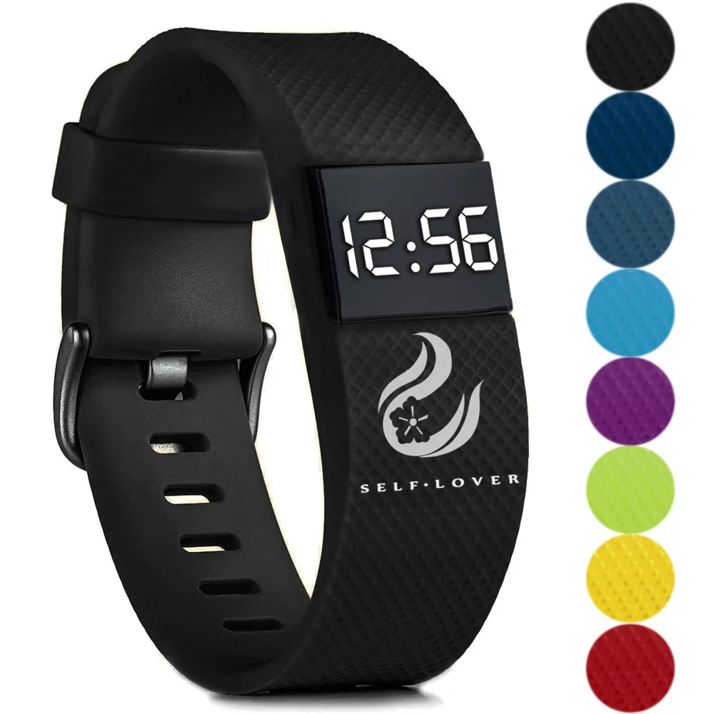 Reloj deportivo Digital LED para hombre y mujer, pulsera de silicona, electrónica, Universal, Unisex