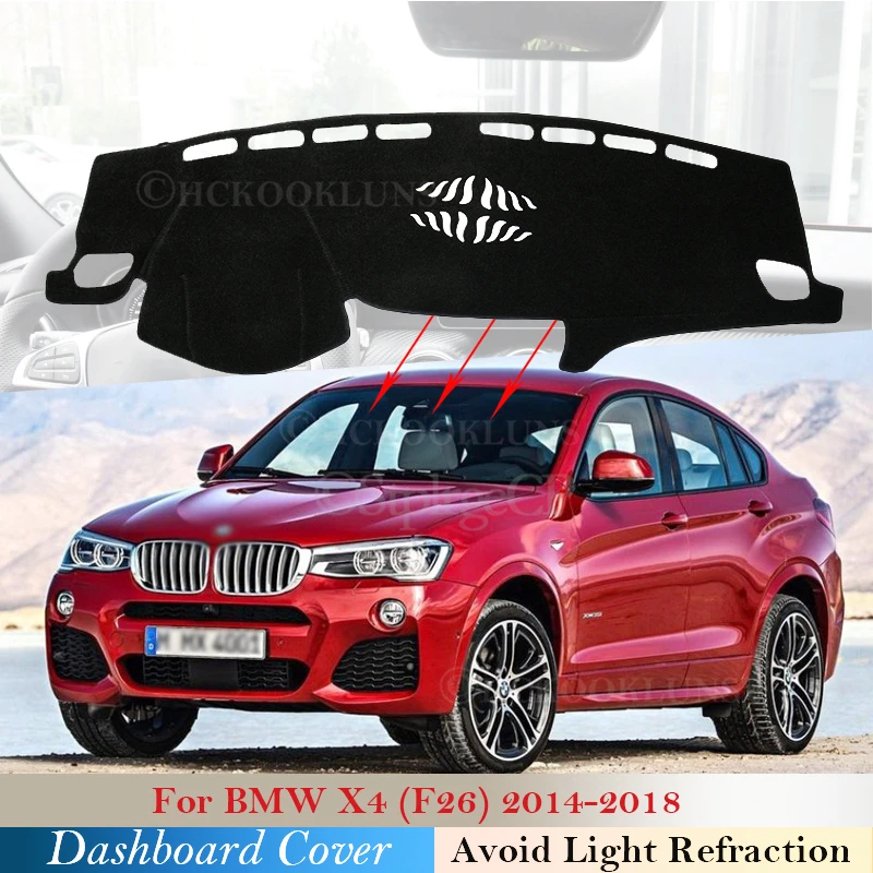 

Чехол для приборной панели, защитная накладка для BMW X4 F26 2014 2015 2016 2017 2018, автомобильные аксессуары, Солнцезащитный ковер для приборной панели, ковер с защитой от УФ-лучей F 26