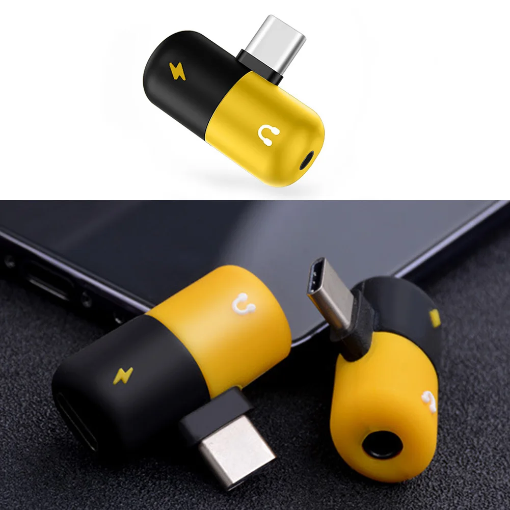 Новые Полезные капсулы таблетки Тип-Док-станция с usb песня комбо преобразования 3,5 мм гарнитура для мобильного телефона аудио кабель адаптера
