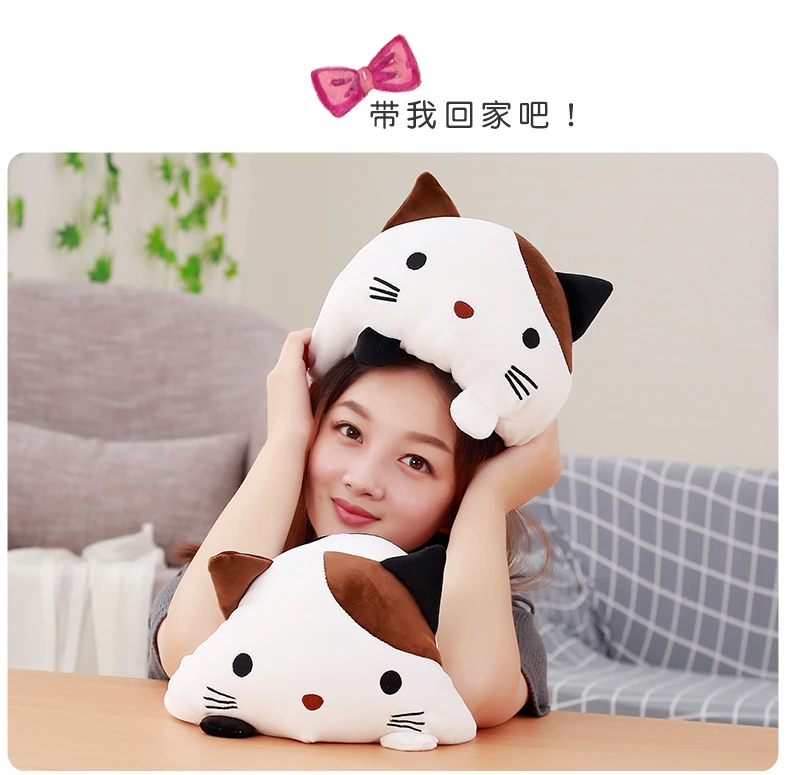 1 шт. 30 см креативные Kawaii Плюшевые игрушки для кошек Мягкие Пуховые хлопковые подушки Мультяшные животные детские куклы на день рождения Рождественский подарок