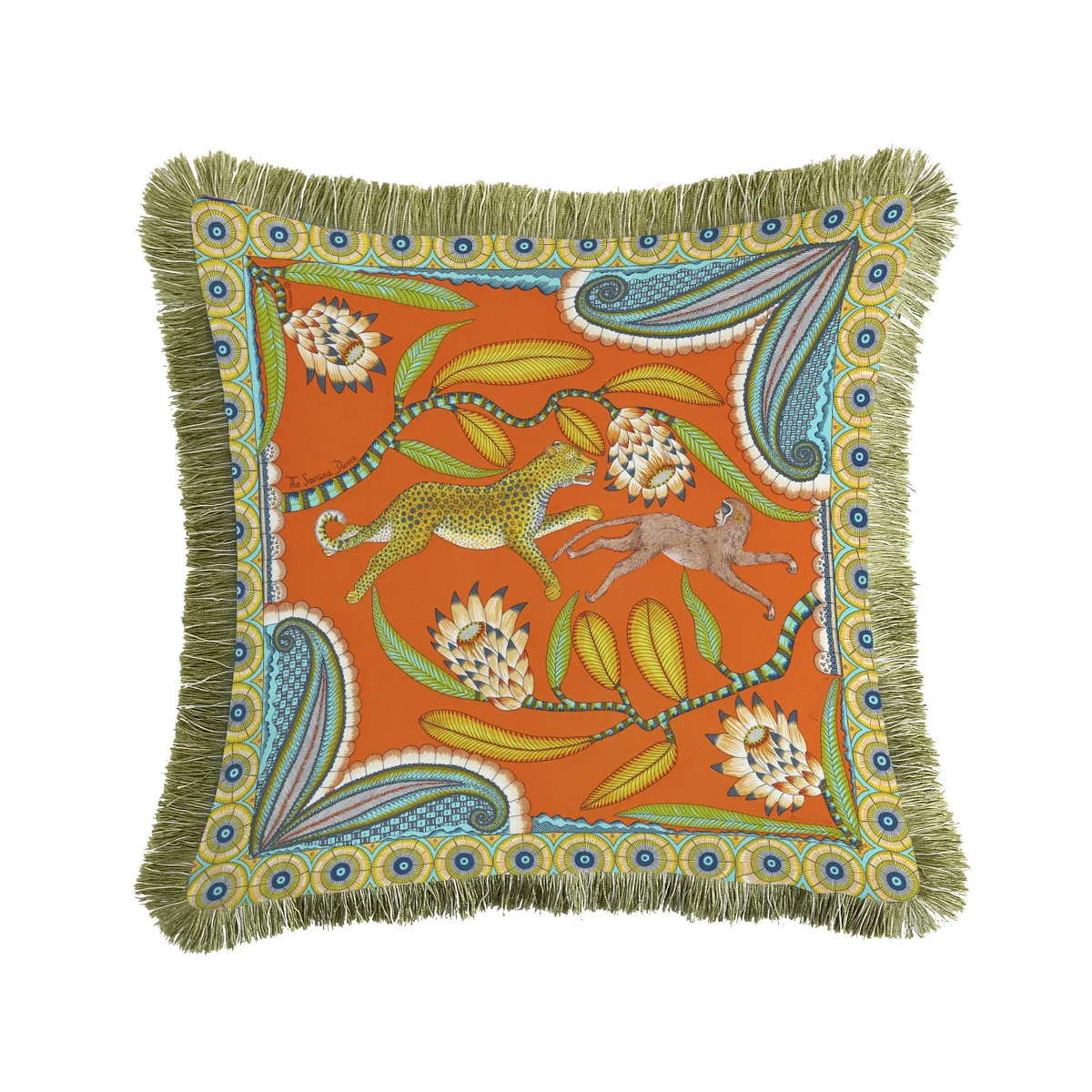 Luxury European Classical Christmas Hotel Velvet Tassel Cushion Cover Pillow Cover Pillowcase Home Decorative Sofa Throw Pillows