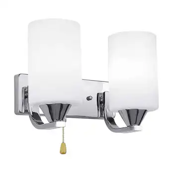 

Modern Glass Led Light Wall Sconce Lamp Lighting Fixture Indoor Bedroom Decor,Sdouble Head With Switch Warm White