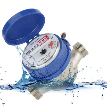 

Garden Home Plastic Rotary Wing Water Meter Pointer 15mm 1/2" Dry Water meter Display Combined Water Meters 1pc
