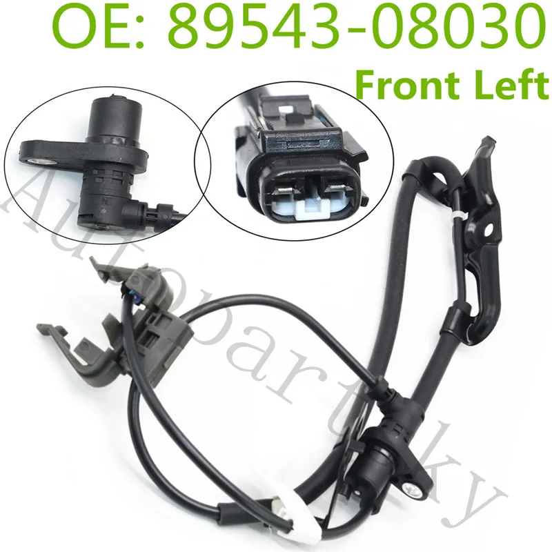 89543-08030 89542-08030 ABS Датчик скорости передний/левый и правый для Toyota Sienna 2004-2010 AWD FWD