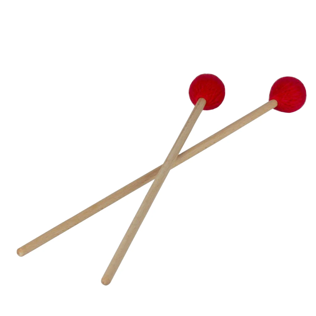 1 пара палочек Marimba из Букового дерева Glockenspiel ксилофон Mallets Beaters