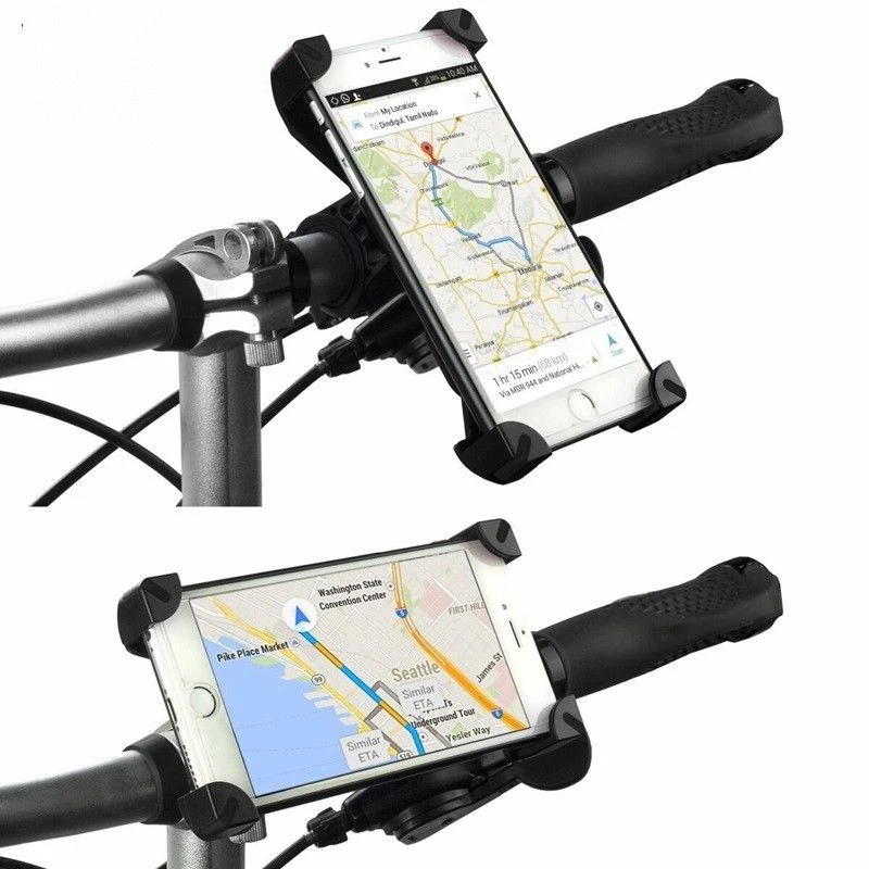 Механический держатель для телефона для велосипеда samsung MTB велосипедный Руль держатель для мобильного телефона вращающийся на 360 для iPhone 11 держатель для телефона для мотоцикла