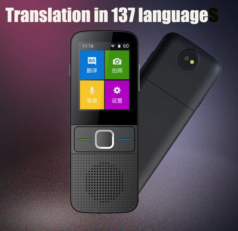 

2019 NEW Upgrade Offline translator T10 Real-time language translator Support for translation in 137 languages smart portable