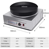 HBLD Commercial Electric Pancake Machine Desktop Frying Pan Frying Pancake Electric Baking Pan Fried Dumpling Machine 1