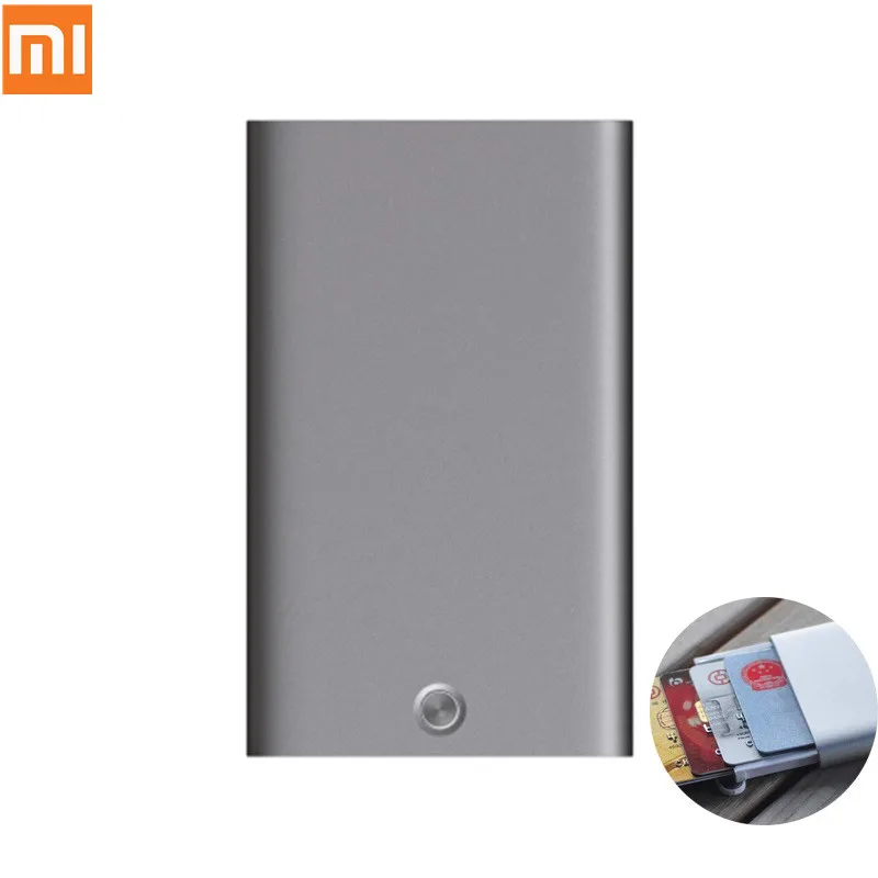 Чехол для карт Xiaomi Mijia Miiiw, автоматический держатель для карт, металлический кошелек для ID, портативное хранилище, отделение для кредитных карт, чехол