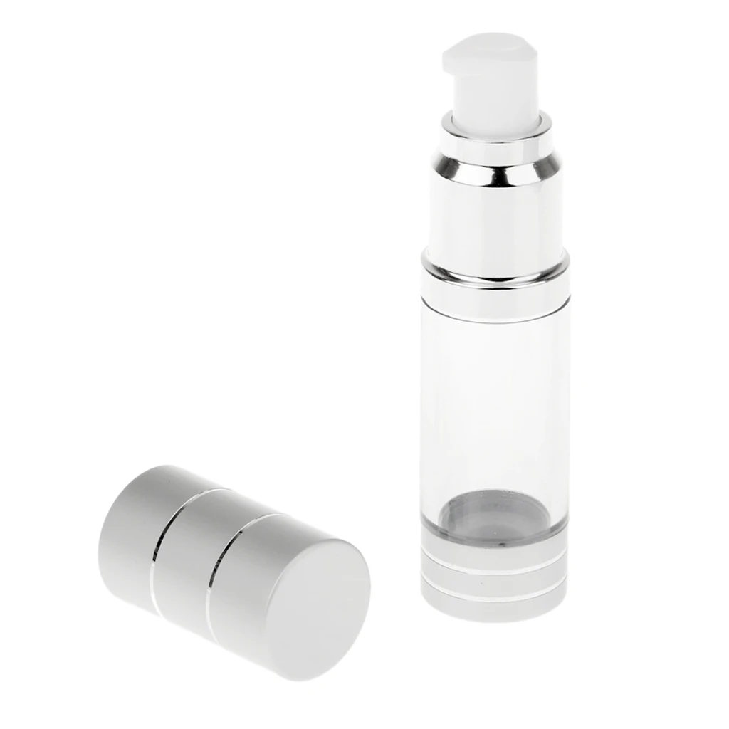 15ml Aluminum Travel Packing Lotion Shampoo Bath Container Press Bottle