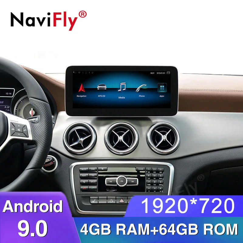 10,2" ips экран Android 9,0 Авто gps nagation dvd-плеер для Mercedes benz класс W176/CLA класс W117/GLA X156 NTG 4,5