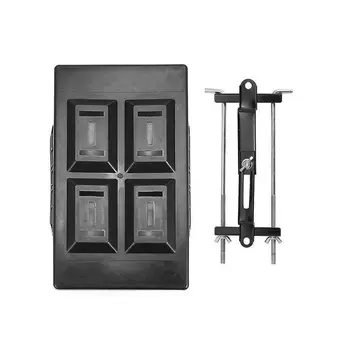 

28x20cm Battery Tray Screw 23cm ABS Plastic Black Battery Holder Adjustable