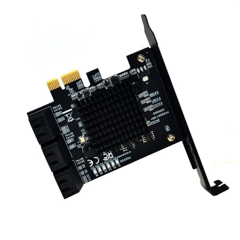 6 портов SATA 3,0 Для PCIe Плата расширения PCI Express SATA адаптер SATA3 конвертер