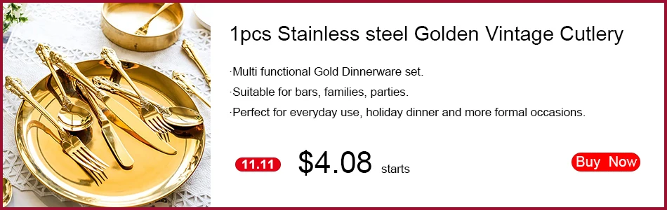 gold cutlery