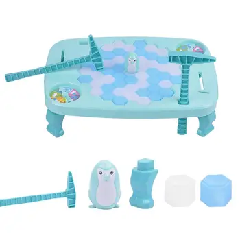 

Puzzle Table Games Protection Penguin Knocking Ice Cube Game Save Penguin Knock Ice Toys Desktop Interactive Game Toy